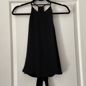 High Neck Halter-like Top with Tie in the Back